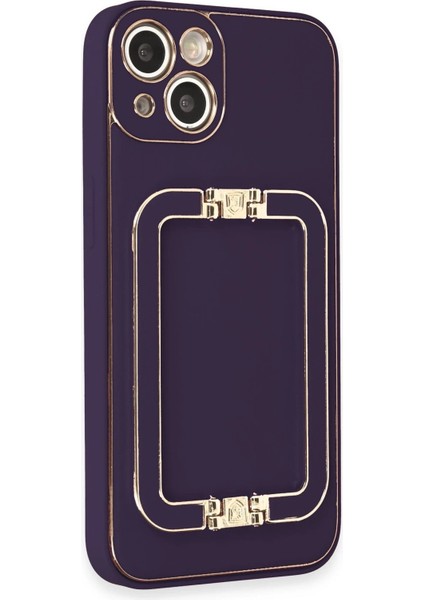 iPhone 14 Kılıf Coco Elit Kapak - Derin Mor - YKD1029-3572