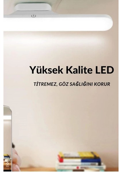 Kablosuz LED Lamba, Micro USB Şarjlı, 3 Işık Seçeneği, Dimlenebilir Beyaz Işık fiyatları