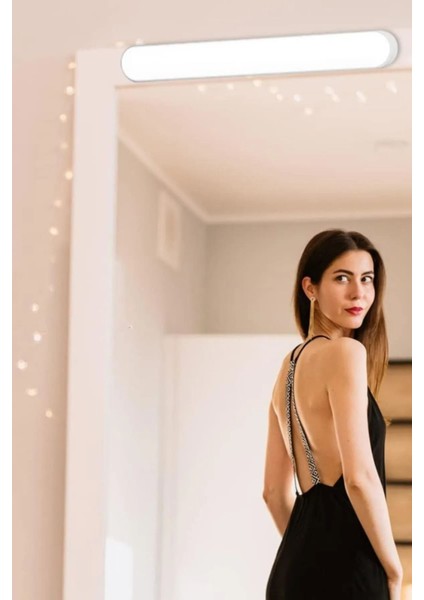 Kablosuz LED Lamba, Micro USB Şarjlı, 3 Işık Seçeneği, Dimlenebilir Beyaz Işık