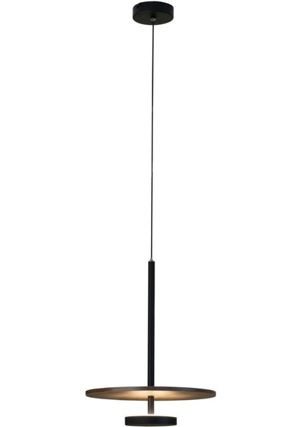 Beyaz Ahşap ve LED ile Şık Yatak Başı Sarkıt Avize