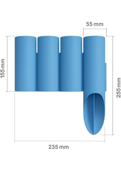 Bahçeshop Star Gardentools Mavi Çim Bordürü 2.3 Metre Çim Ayırıcı Mavi modelleri