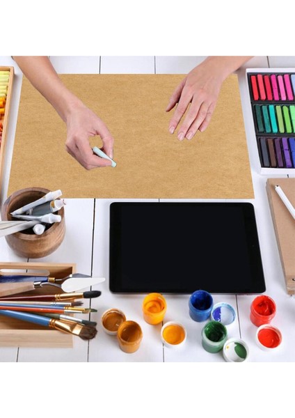100 Adet Kraft-Düz Küçük Boy Ürünler Için Kutu ve Ambalaj Kağıdı Hediye Kağıdı 25X35 fırsatları