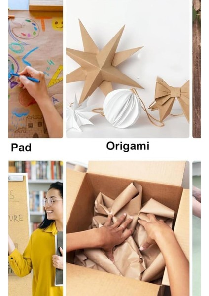 100 Adet Kraft-Düz Küçük Boy Ürünler Için Kutu ve Ambalaj Kağıdı Hediye Kağıdı 25X35