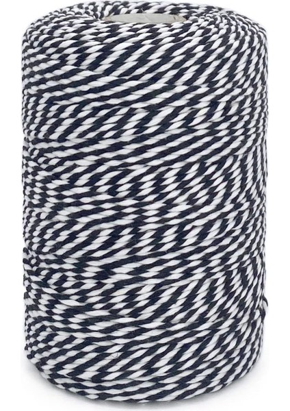 200 Metre (Bobin) Siyah-Beyaz Kutu ve Ambalaj Süsleme Ipi Bileklik Ipi Hediye Paketleme Ipi fiyatları