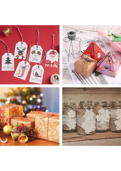 200 Metre (Bobin) Siyah-Beyaz Kutu ve Ambalaj Süsleme Ipi Bileklik Ipi Hediye Paketleme Ipi fırsatları