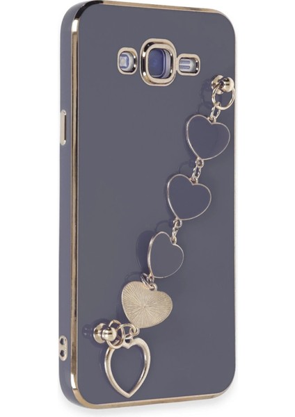 Samsung Galaxy J7 Kılıf Esila Silikon - Gri - YKD5983-6483