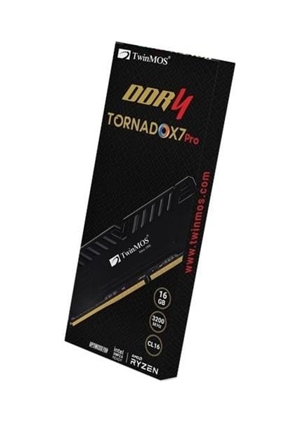 16GB DDR4 3200MHZ CL16 PC RAM TORNADO X7 PRO TMD416GB3200D16BKX7P fiyatları