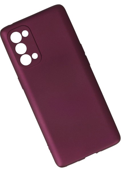 Oppo Reno 5 Kılıf First Silikon - Mürdüm - YKD7091-8849 modelleri