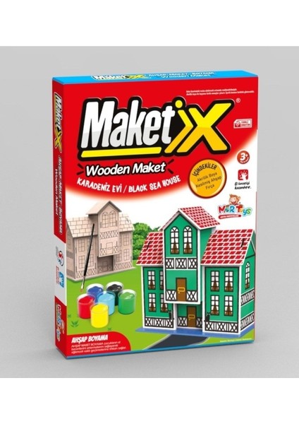 3D Ahşap Boyama Seti Karadeniz Evi 9785