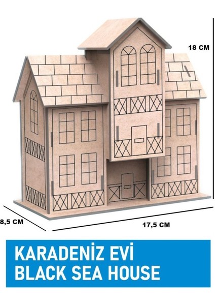 3D Ahşap Boyama Seti Karadeniz Evi 9785 fiyatları