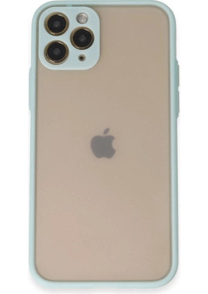 iPhone 11 Pro Kılıf Montreal Silikon Kapak - Turkuaz - YKD4455-9758