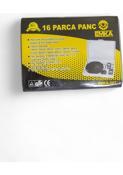 16 Parça Ahşap Panç Seti