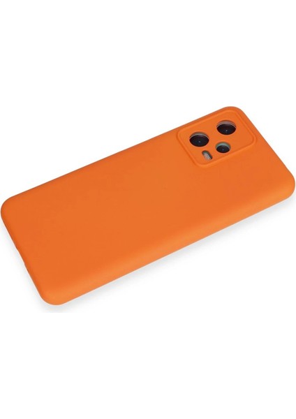 Xiaomi Redmi Note 12 5g Kılıf Nano Içi Kadife Silikon - Turuncu - YKD5101-1226
