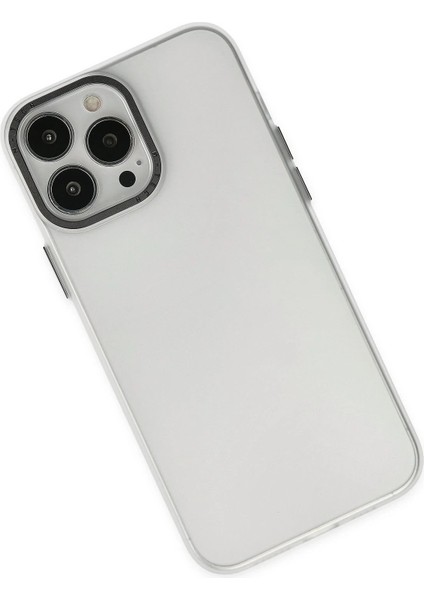iPhone 14 Pro Max Kılıf Modos Metal Kapak - Şeffaf - YKD8176-3834
