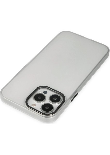iPhone 14 Pro Max Kılıf Modos Metal Kapak - Şeffaf - YKD8176-3834