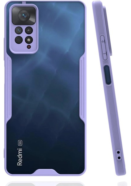 Xiaomi Redmi Note 11 Pro Kılıf Platin Silikon - Lila - YKD1794-9474
