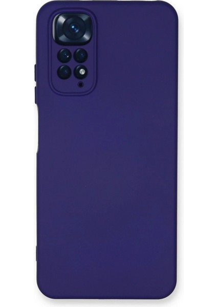 Xiaomi Redmi Note 11 Kılıf Nano Içi Kadife Silikon - Mor - YKD7257-2745