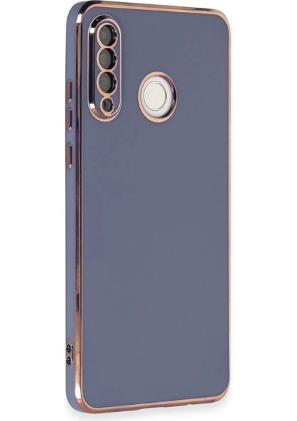 Huawei P30 Lite Kılıf Volet Silikon - Mavi - YKD5369-1785