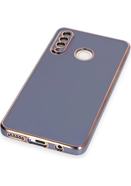 Huawei P30 Lite Kılıf Volet Silikon - Mavi - YKD5369-1785