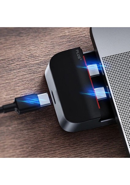 Baseus Armor Age 9in1 Type-C Çok Fonksiyonlu Hub HDMI RJ45 USB 3.0-(1903) - YKD7544-7259