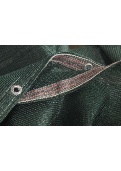 Yeşil Gölgelik File 2X10M, %95, 180GR/M², Kolon Dikimli, Kuşgözü Detaylı