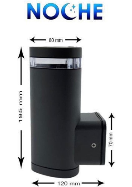 Modern Dış Mekan Aydınlatma Aplike, Şık Antrasit Renkli ve Dayanıklı Tasarım modelleri