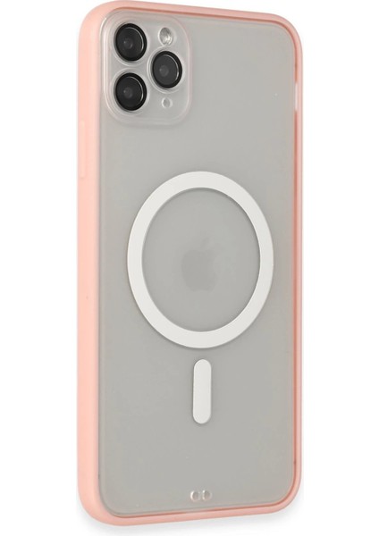 iPhone 11 Pro Max Kılıf Grand Magneticsafe Kapak - Pembe - YKD5413-8061