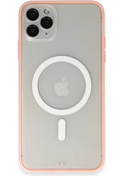 iPhone 11 Pro Max Kılıf Grand Magneticsafe Kapak - Pembe - YKD5413-8061