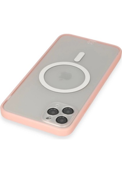 iPhone 11 Pro Max Kılıf Grand Magneticsafe Kapak - Pembe - YKD5413-8061