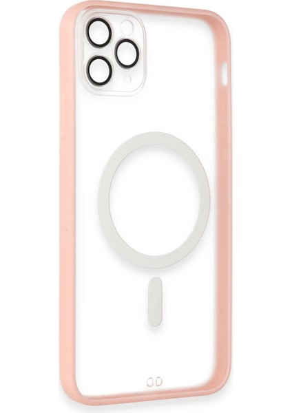 iPhone 11 Pro Max Kılıf Grand Magneticsafe Kapak - Pembe - YKD5413-8061