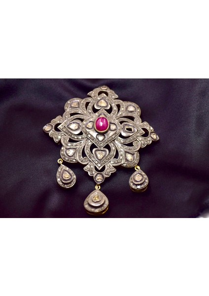 Yakut ve Elmas Antika Kolye fiyatları