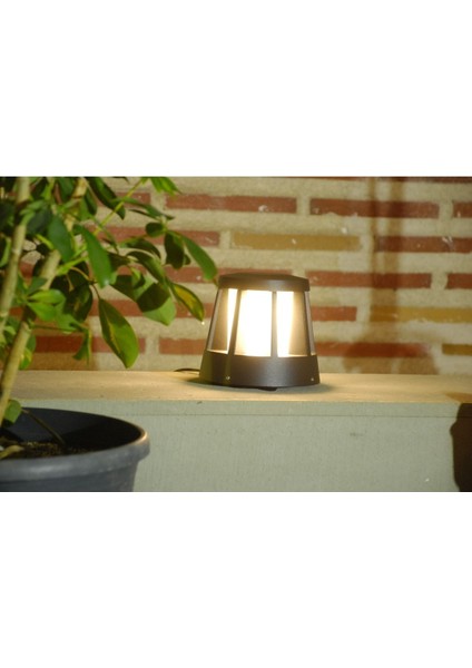 Dış Mekan Dekoratif Aplik, 7W, 3000K, Siyah, Şık ve Dayanıklı Tasarım