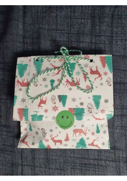 20 Adet 14X24 Hazır Hediye Ambalaj Paketi Yılbaşı Kardan Adam Çam Geyik Desenli modelleri