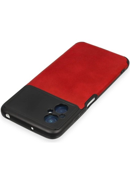 Xiaomi Poco M5 Kılıf Loop Deri Silikon - Kırmızı - YKD6936-4588