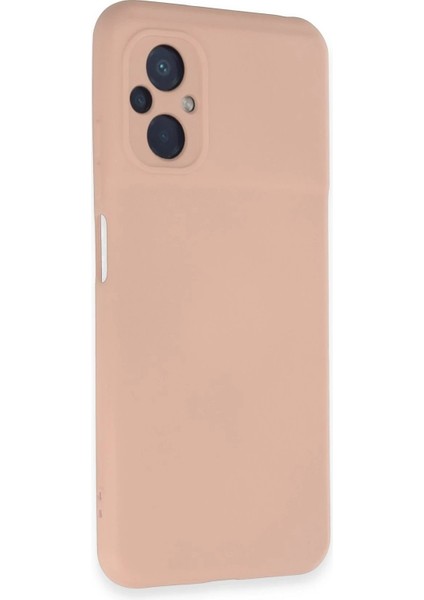 Xiaomi Poco M5 Kılıf Nano Içi Kadife Silikon - Pudra - YKD2674-6167