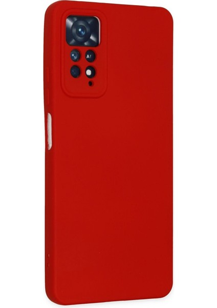 Xiaomi Redmi Note 11 Pro Kılıf Nano Içi Kadife Silikon - Kırmızı - YKD9064-6828
