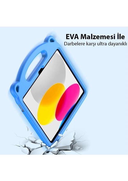 Dux Ducis iPad 10.2 2022 Kılıf Panda Serisi Çocuk Shockproof Standlı Kılıf-(19 - YKD7620-5670