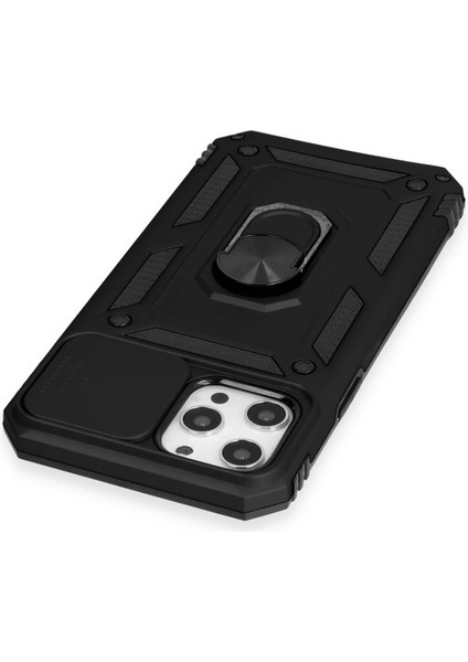 iPhone 12 Pro Max Kılıf Pars Lens Yüzüklü Silikon - Siyah - YKD2975-2846 indirimleri