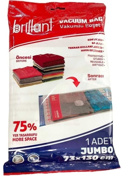 Beyaz Vakum Hurç 73X130 Cm, Şık ve Kullanışlı Depolama Çözümü