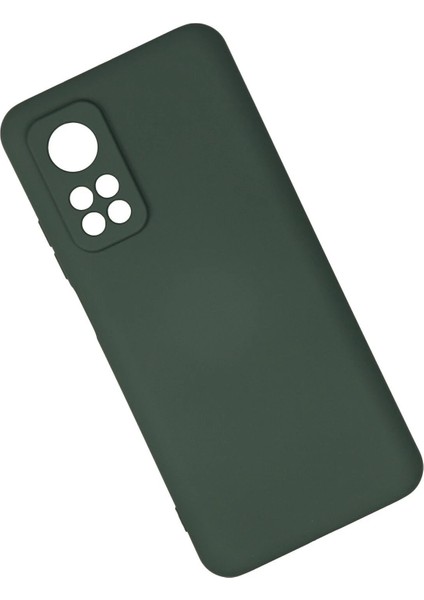 Xiaomi Mi 10T Kılıf Nano Içi Kadife Silikon - Koyu Yeşil - YKD5489-7864