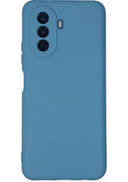 Huawei Nova Y70 Kılıf Nano Içi Kadife Silikon - Mavi - YKD5655-3556