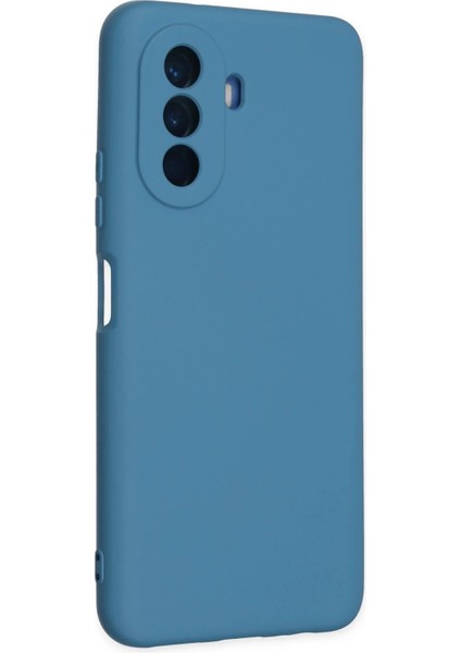 Huawei Nova Y70 Kılıf Nano Içi Kadife Silikon - Mavi - YKD5655-3556
