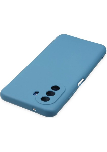 Huawei Nova Y70 Kılıf Nano Içi Kadife Silikon - Mavi - YKD5655-3556