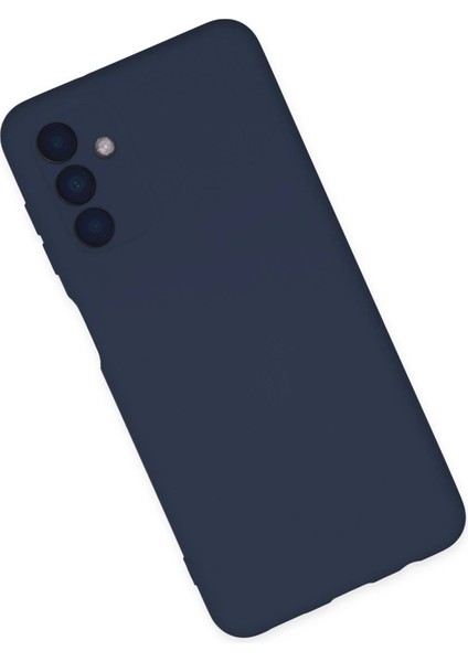 Samsung Galaxy A04S Kılıf Nano Içi Kadife Silikon - Lacivert - YKD4004-9106