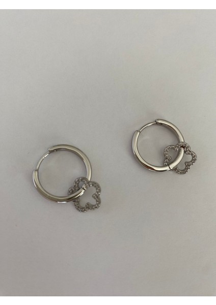 Xuping Minimal Yonca Zirkon Taşlı Silver Halka Küpe fırsatları