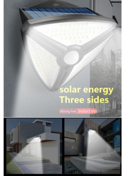 Renkli 138 LED Güneş Enerjili Sensörlü Bahçe Aydınlatması modelleri