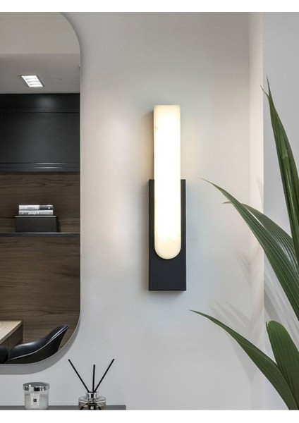 10W Dekoratif LED Aplik, Iç-Dış Mekan Siyah Aydınlatma, 3200K Işık Sıcaklığı