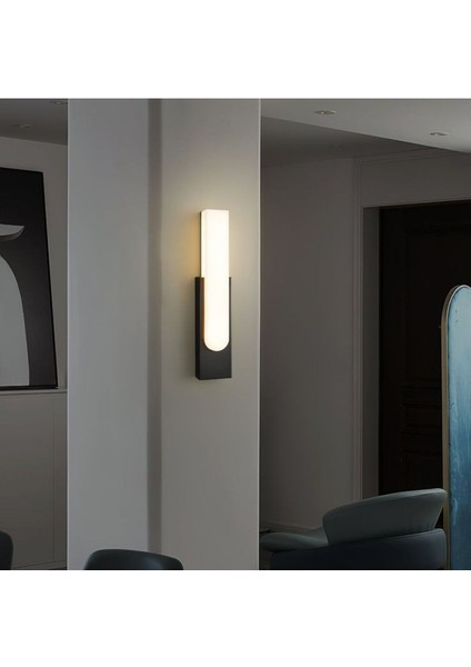 10W Dekoratif LED Aplik, Iç-Dış Mekan Siyah Aydınlatma, 3200K Işık Sıcaklığı fiyatları