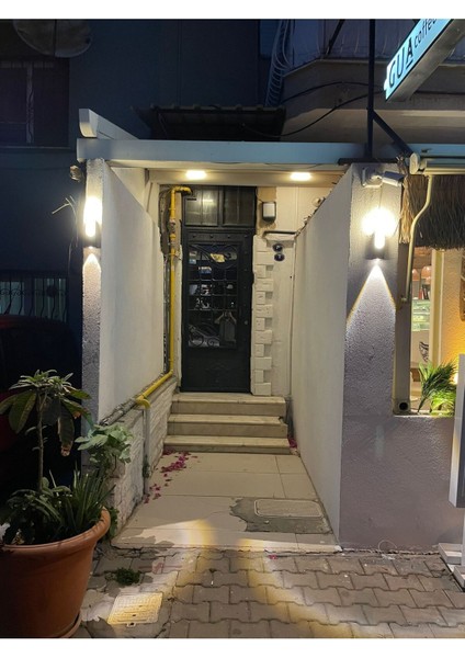 10W Dekoratif LED Aplik, Iç-Dış Mekan Siyah Aydınlatma, 3200K Işık Sıcaklığı