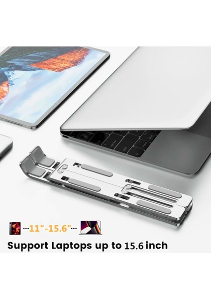 Alüminyum Ayarlı Laptop Macbook Uyumlu Notebook Yükseltici Tutucu Stand fırsatları